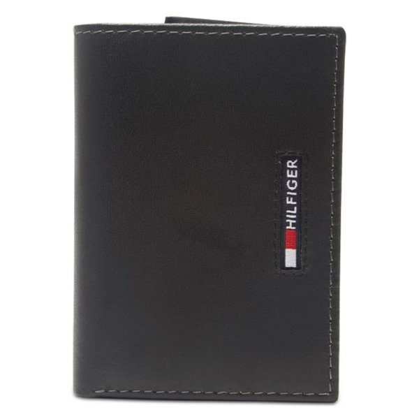 Men's Extra-Capacity RFID Leather Tri-Fold Wallet