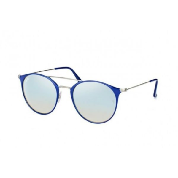 Ray Ban Sunglasses Blue Frames Grey Silver Lens 49MM