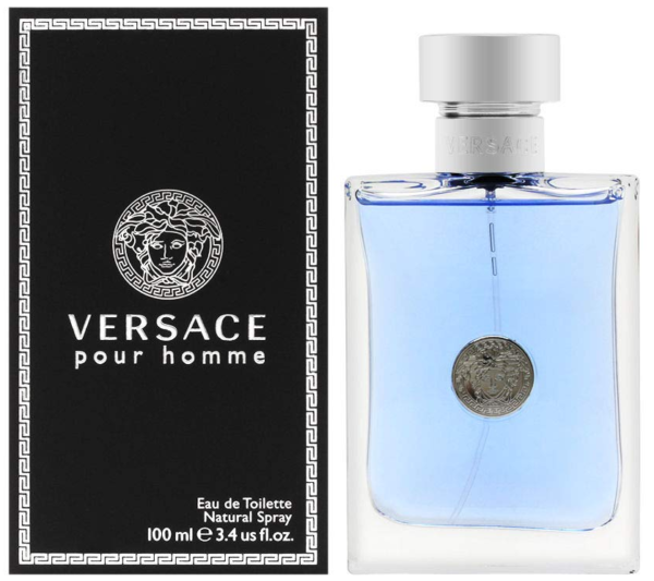 Versace Pour Homme Eau De Toilette Spray, 3.4 oz